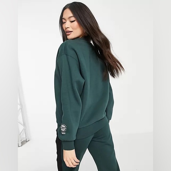 Puma Wellness Club sweatshirt in dark green - Picture 4 of 4